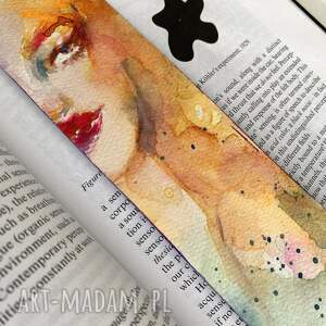 Prezent Zakładka papierowa Luminous II ręcznie malowana akwarela