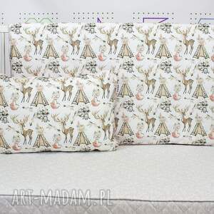 boho animals deer poszewka na pościel dla dziewczynki m 135 x 100