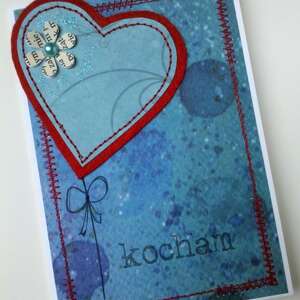 handmade scrapbooking kartki kartka z sercem