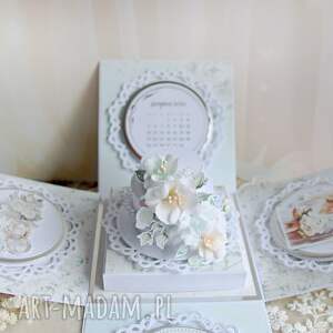 ręcznie robione scrapbooking kartki exploding box ślubny kartka ślubna "sweetheart"