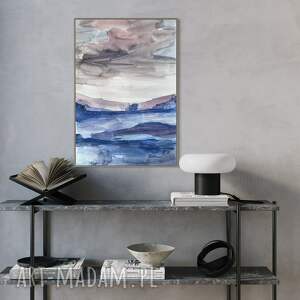 akwarela ręcznie malowana papierze, alwarela krajobraz