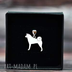 akita - wisiorek, srebro 925, pies, biżuteria z psem, psia