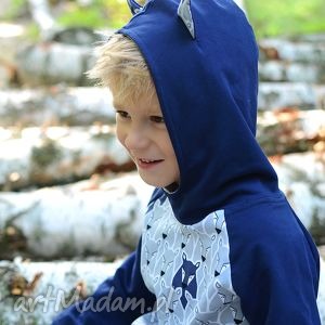 handmade bluza hoodie wilki