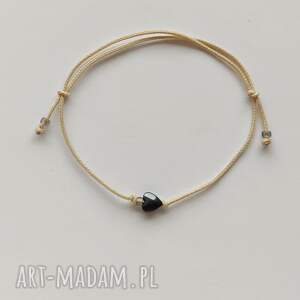 serduszko bransoletka, sznurek, regulowana, unikalny