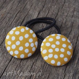 handmade ozdoby do włosów dots gumki do włosów