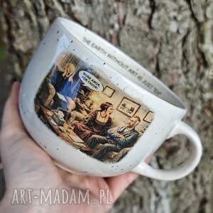 more amor, kubek 600 ml krzyk dama z łasiczką, gronostajem, van gogh