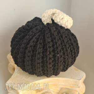 święta, ceramika dynia, szydełko, prezent, bawełna ozdoba