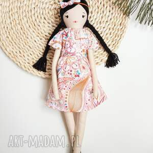 bawełniana szmaciana lalka laleczka w sukience