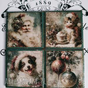 Świąteczne podkładki decoupage Baśniowa Kraina
