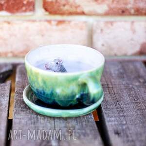 filiżanka z koniem rajgrass do kawy siwek ok 300 ml v1