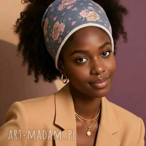 Opaska rozciągliwa dzianinowa uniwersalna szeroka rękodzieło dobra