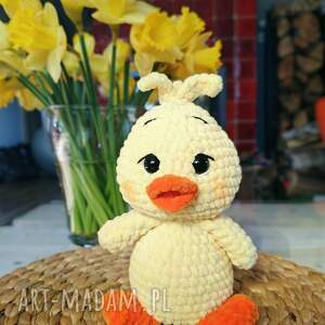 Ręcznie robiona, pluszowa kaczuszka - Twoja nowa przyjaciółka