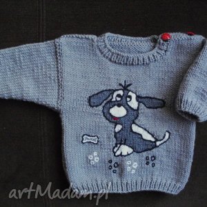 handmade zamówienie. Iwony - sweterek "piesek"