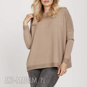 handmade swetry dzianinowa bluza - swe222 mkm mocca