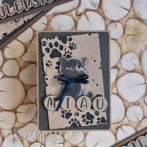 kartka okazjonalna - kociak 2 kot, uniwersalna, prezent, unikatowa, urodziny
