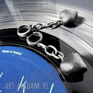 Oksydowane kolczyki duże Serduszka Rockstar