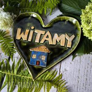 witamy piękna zawieszka ceramiczna, prezent nowy dom, parapetówka, ceramiczne