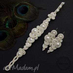 komplet ślubny milino pearl soutache - Kavrila ślub