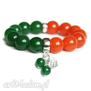 handmade new collection: green & orange: doubles