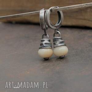 Opal - kolczyki 034, koral biżuteria, wiszące