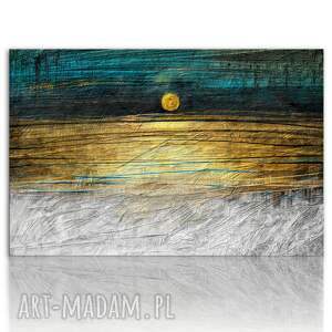 obraz do salonu drukowany na płótnie abstrakcja zachód słońca 120x80