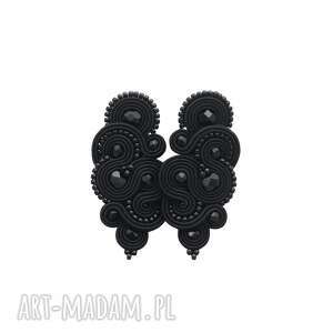 kolczyki soutache mirino black