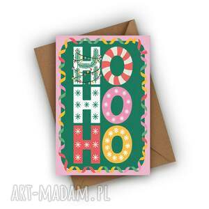 kartka świąteczna - ho ho święta boże
