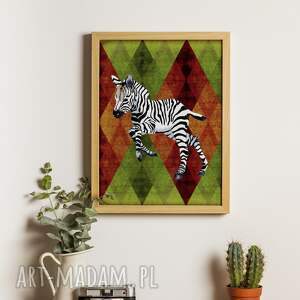 plakaty plakat - zebra - A3, 30x42 cm