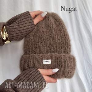 Puszysta czapka Cloud z alpaki i merino - nugat