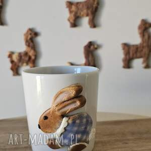 Prezent Kubeczek porcelanowy z zajączkiem, na wielkanoc