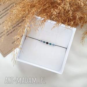 strzelec bransoletka dla znaku zodiaku, nitka, chryzokola, sodalit, obsydian