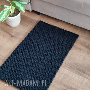 dywan szydełkowy prostokątny ze sznurka 45cmx75cm korytarza