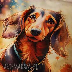 torba jamnik ramię, zakupy pies