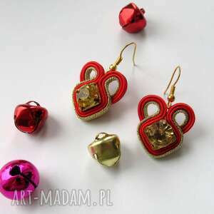 christmas collection - mini kolczyki sutasz, święta, prezent