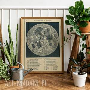 plakaty plakat - księżyc retro, vintage 40x50 cm