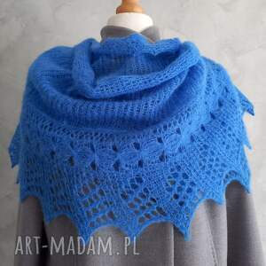 chusta z alpaki i jedwabiu ręcznie robiona na drutach, pomysły