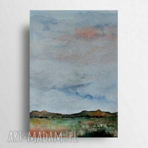 PEJZAŻ - akwarela A5