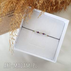 ryby bransoletka dla znaku zodiaku kamienie naturalne, akwamaryn jadeit