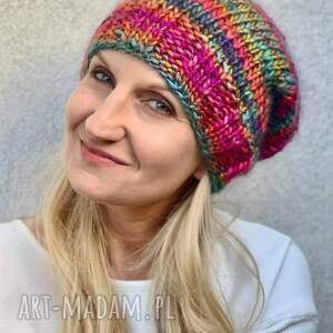 czapka multicolors - The Wool Art