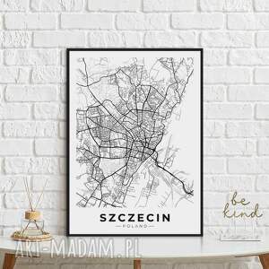 plakaty plakat mapa szczecin - format 40x50 cm