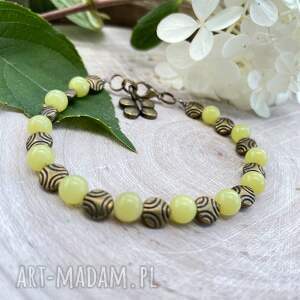 Bransoletka w stylu vintage z kwarcem w202