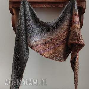 RĘCZNIE NA DRUTACH - Terracotta - szlachetna, oryginalna chusta/szal