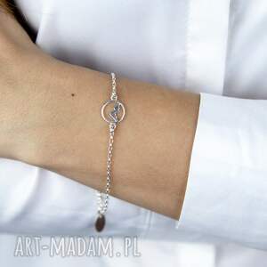 Prezent Bransoletka srebrna z górami I love mountains