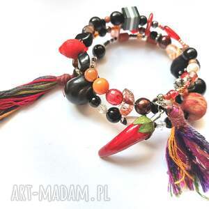 bransoletka etno boho folk box x1 kolorowa damska