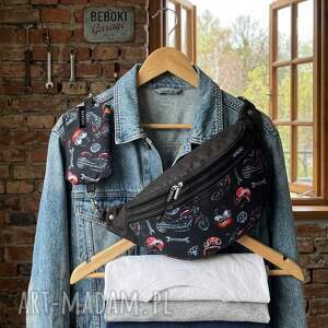 nerka xl moto elements mini portfel handmade men, torebka prezent