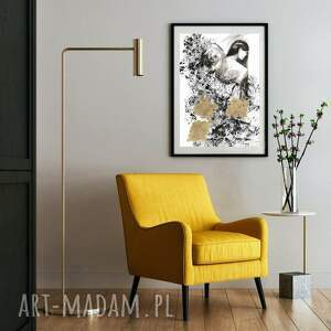 Prezent Obecność grafika o wymiarach 50cm x 70cm, duże, para