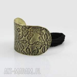 Kwiaty - mosiężna ozdoba do włosów (2507 07) unikat, spinka