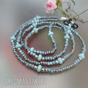 naszyjnik łańcuszek do okularów z koralików 25 157