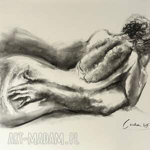 z tobą - 70x70, obrazy nad łóżko, mężczyzna kobieta obraz, duży obraz