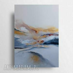 pejzaż ze złotem - obraz akrylowy 70/50 cm